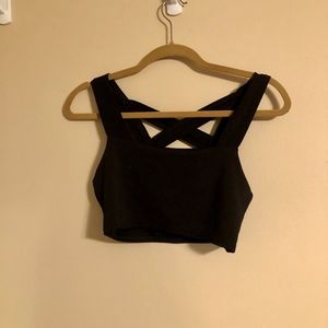 Black crop top